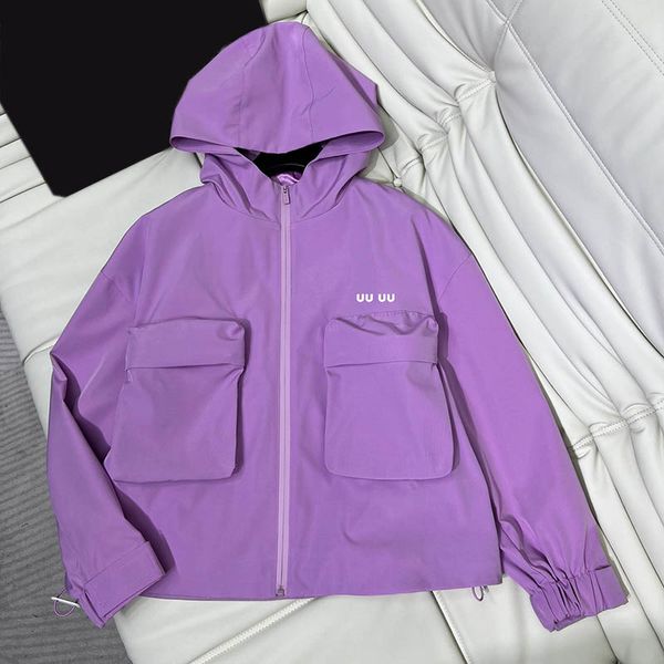 Women&#039;s Jackets Designer Casual Women Hooded Jacket Outdoor Windproof Coats Large Pocket Windbreaker Outerwear Autumn Winter Trench Coa