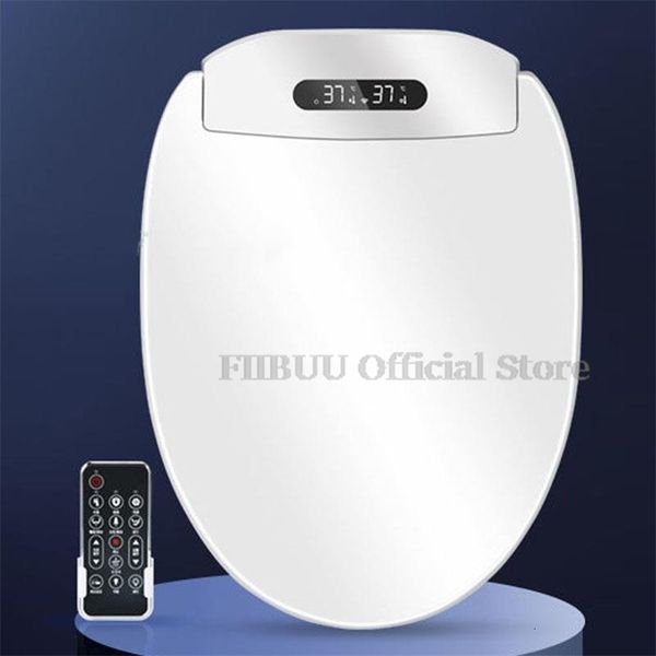 Multifunctional Smart Toilet Seat Cover SeatLid Drying Night Light Heating Intelligent Instant DisplayScreen w241211