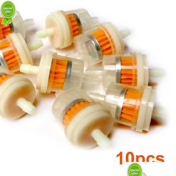 Car Organizer New 10Pcs Gasoe Gas Fuel Oil Filter For Scooter Motorcycle Moped Dirt Bike Atv Drop Delivery Automobiles Motorcycles Dhp4K