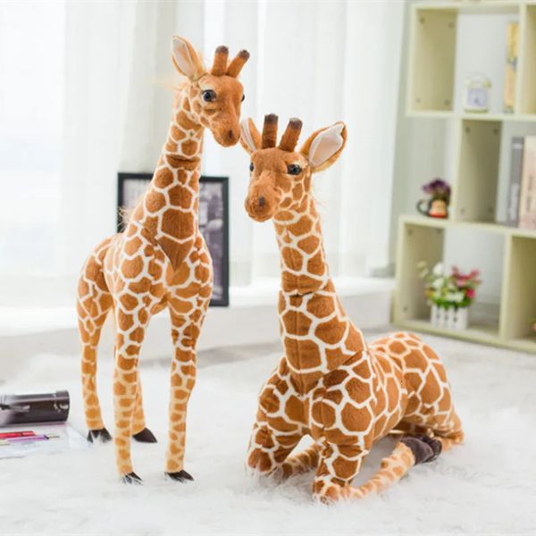 Plush Dolls Huge Real Life Giraffe Plush Toys Cute Stuffed Animal Dolls Soft Simulation Giraffe Doll Birthday Gift Kids Toy Bedroom Decor 23