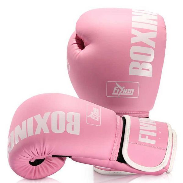 FIVING Pro Sty Boxing Gloves for Women PU ather Training Muay ThaiSparringFighting KickboxingAdult Heavy Punching Bag GXJ241028