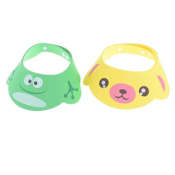 1 adjustable baby cartoon shampoo bathroom shower cap for baby careW240717