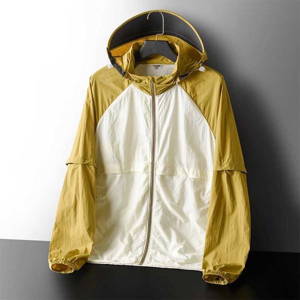 Men&#039;s Casual Shirts Camping raincoat womens sun protection suit fishing and hunting quick drying skin windproof cover Q240510