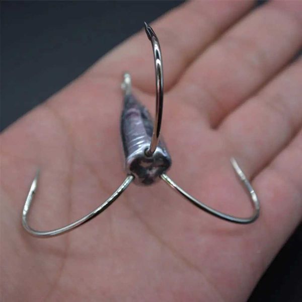 High Quality Sharp Barb Carbon Steel Lead Sinker Weight Fishhook Sharpened Fishing Treble Hooks Durable Head Y240910