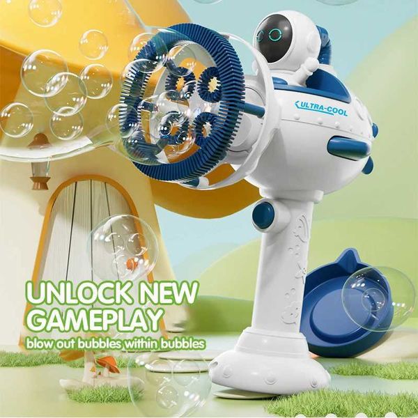 Autatic Bubble Gun Kids Toys Bubbles Maker Electric Soap Blowers Summer Outdoor Par Games Children GiftY250120