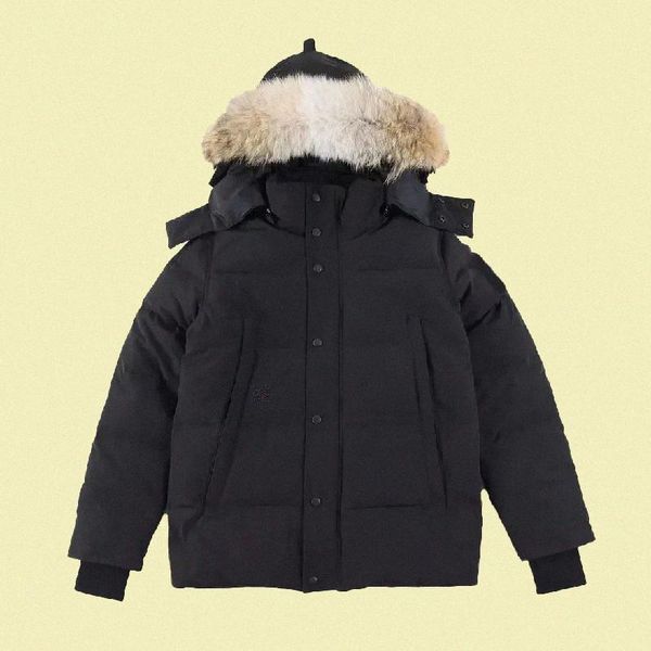 Designer High Quality Mens Parka Down Jacket Coat Fourrure Down Fur Canada Wyndham Parka Overcoat Clothing Fashion Style Winter Outerwear
