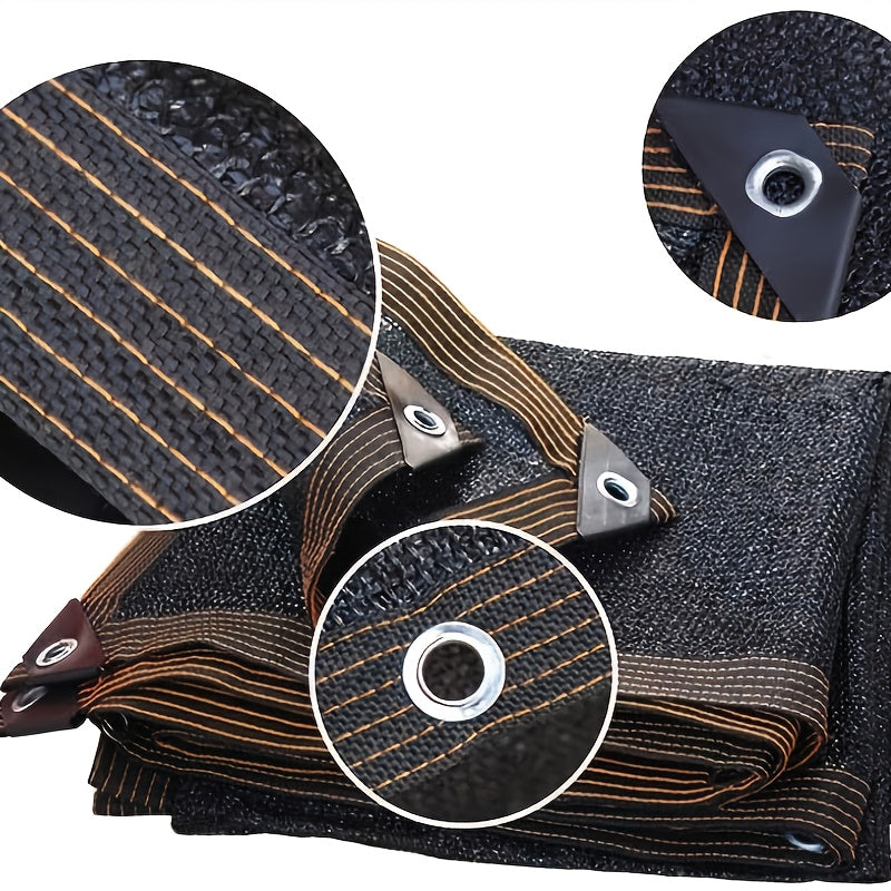 TEMU Black Shade Cloth 80%, Mesh Tarp - Garden Shade For Greenhouse, Patio, Vegetables, Plants Cover And Chicken Coops, Sun Shade Net For With