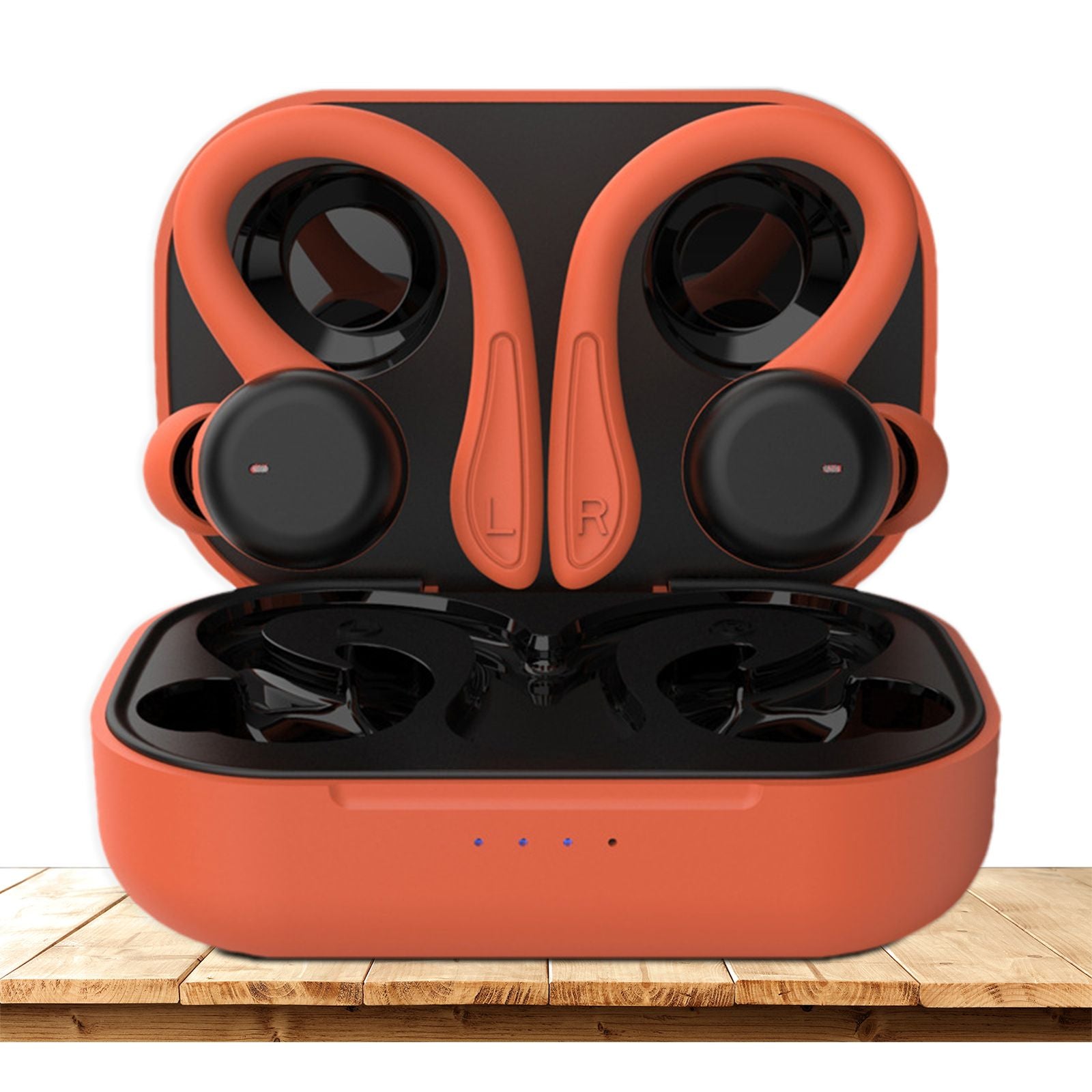 Cell Phone Earphones In Wireless Earbuds Over Ear Buds With Earhoo Earbud Sports Headset IPX6 Waterproof Smart Touch Control Noise