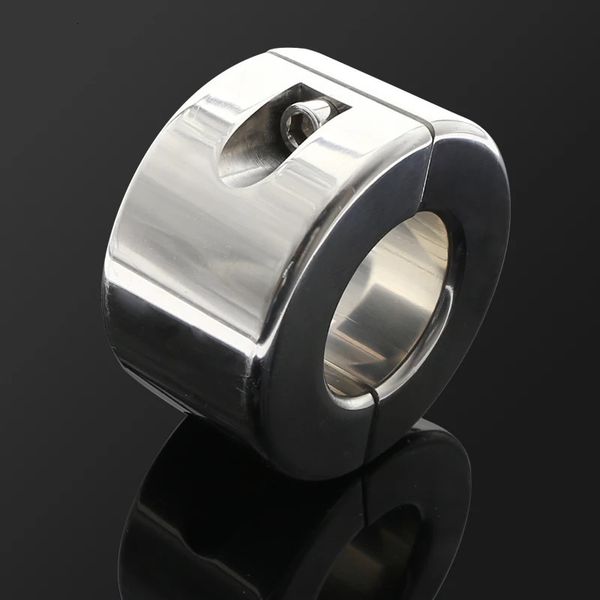 880g Stainless Steel Ball Stretcher Scrotum Pendant Testis Testice Weight Penis Restraint Locking Pendant Cock Ring BDSM Bondage 241220