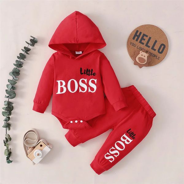 0-24 Months born Baby Boy Clothing Toddler Boy Clothes Long Sleeve Hooded Tops Pants Clothing Sets Baby Spring Infants Outfit 240512