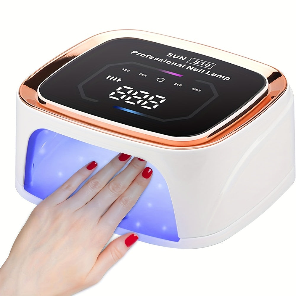 TEMU Professional 36 Led Uv Nail Lamp With Automatic Sensing, Rechargeable Cordless Dryer For Gel Polish Curing - Fast-drying Manicure Tool With