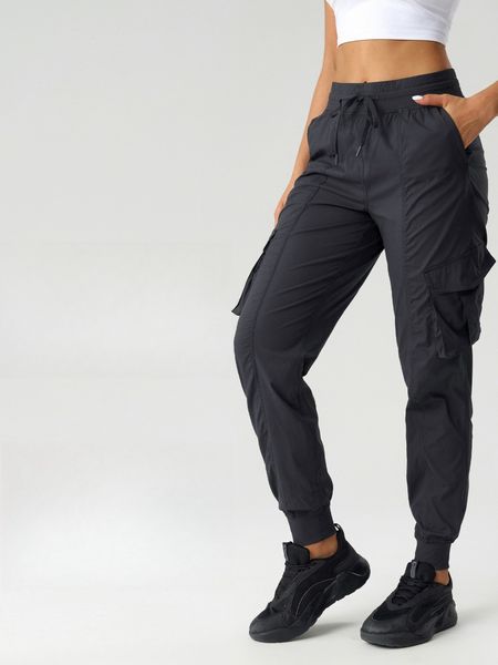 LU25 Outdoor mountaineering leisure sports pants Women&#039;s new lightweight and quick drying model Loose ankle bound fitness work pants