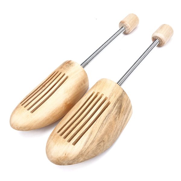 Shoe Parts Accessories FamtiYaa 2Pcs High-grade Spring Shoes Tree Accessories Wooden Adjustable Shaped Fixed Shoe Stretcher Expander Without