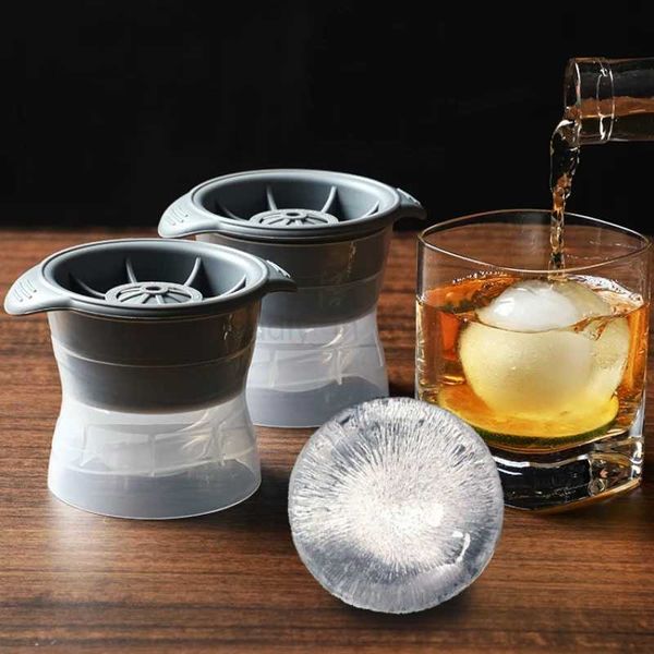 Silicone Sphere Ice Cube Mold Cocktail Whiskey Ice Cube Mold Set Molds for Hockey Puck Making Bar Bartender Ices Mould GadgetM240719