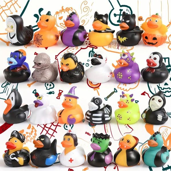 Wholesale Halloween mini Yellow duck children bathing beach pool toy doll water toy holiday decoration
