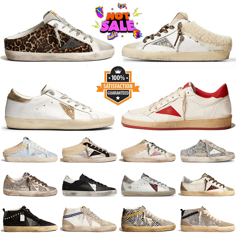 Fashion Luxury Slippers Designer Casual Dirty Star Shoes des chaussures Platform Vintage Sneakers Stars Silver Glitter Loafers Shoe Womens Mens Leat