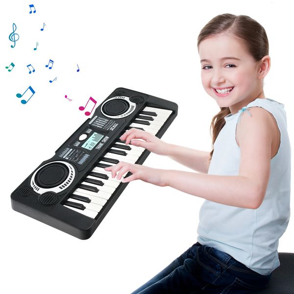 1PC Kids Piano Keyboard 37 Keys Electronic Piano for Kids Portable Multi-Function Musical Instruments Birthday Gift Toys for 3 241204