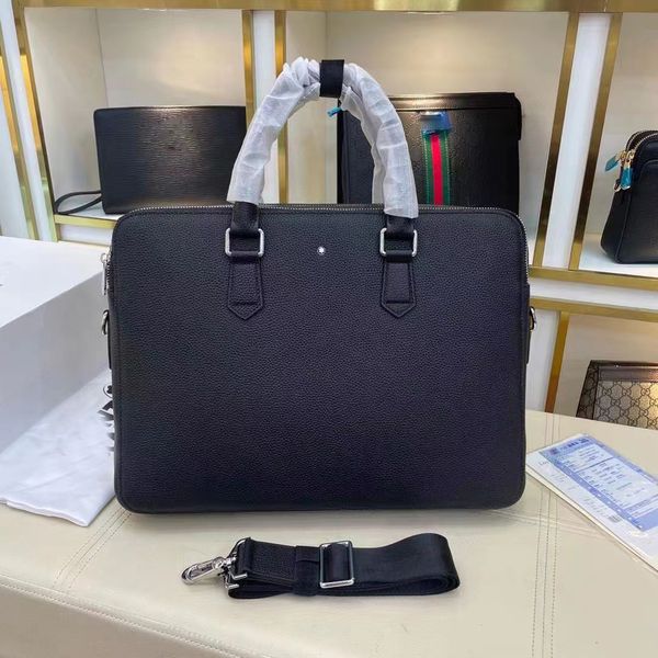 new men shoulder briefcase leather designer handbag business plaid laptop bag messenger bags totes mens luggage computer handbags Double lay