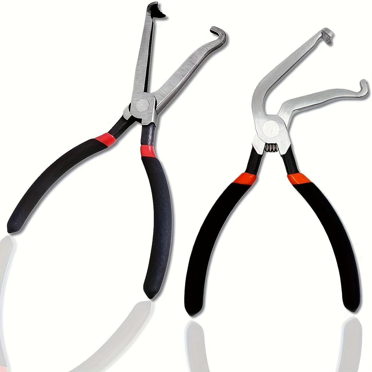 TEMU 2pcs Carbon Steel Electrical Disconnect Pliers Set, Automotive Electrical Connector Clamp, Rustproof Automotive Hose And Fuel Line Disconnect