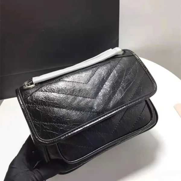 Fashion Handbags Shoulder Luxurys Designer Bags Metal Chain Women Handbag niki Genuine Leather Bag Flip Cover Diagonal Messenger Crossbody H