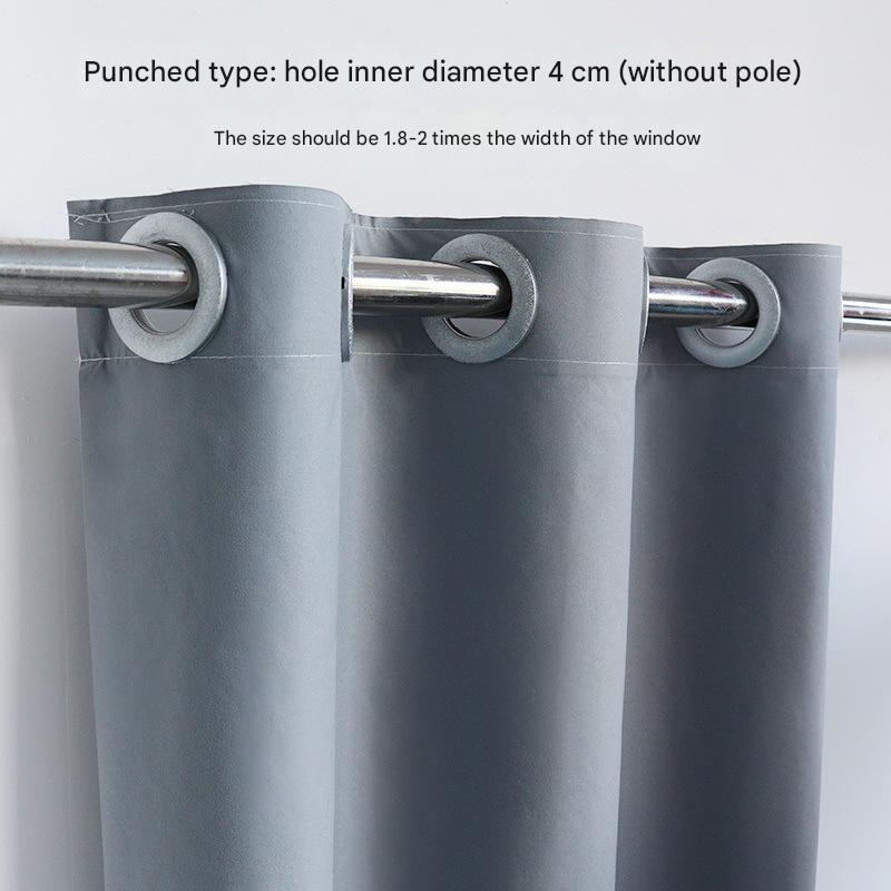 A543 curtains are not transparent and blackout balcony bedroom Roman rod new blackout curtain for rental houses waterproof sun protection wholesale