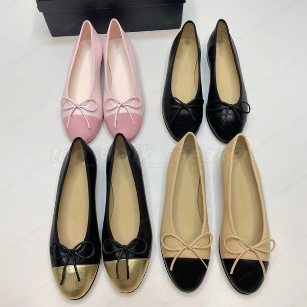 Designer Sandals Ballet Flats Shoes Slingback High Heels Paris Brand Women Dress Shoe Black Quilted Genuine Leather Slip on Ballerina Luxury