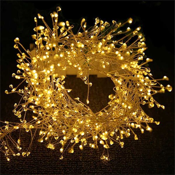3M-9M-12M LED Christmas Garland Light Starry Cluster Light With Remote USB Powered Firecracker Copper Wire Fairy String Light zyc241120