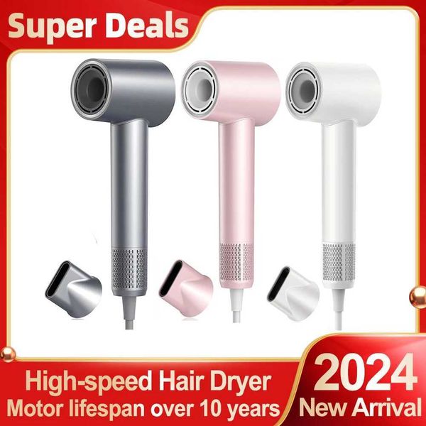 High Speed Hair Dryer ABIR SU9360 Rotating Magnetic Nozzle200mil Negative IonsLow NoiseBlow Dryer 1600W Quick dry for Home Y240807 Y240807