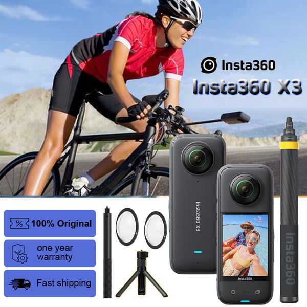Sports Action Video Cameras IN Stock Insta360 X3 57K 10M Waterproof FlowState Stabilization 4K SingleLens Insta 360 230225