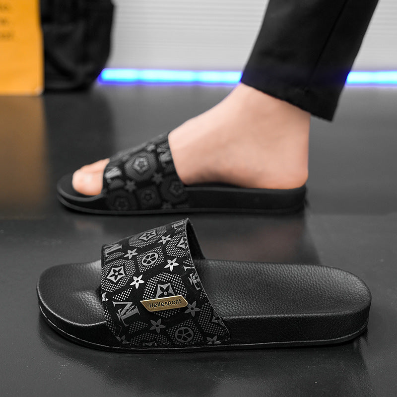 Designer Slippers 2025 Men&#039;s large one-piece flip-flops Outdoor flip-flops Couple fashion Casual outerwear Cross-border Hot Beach shoes Free sh