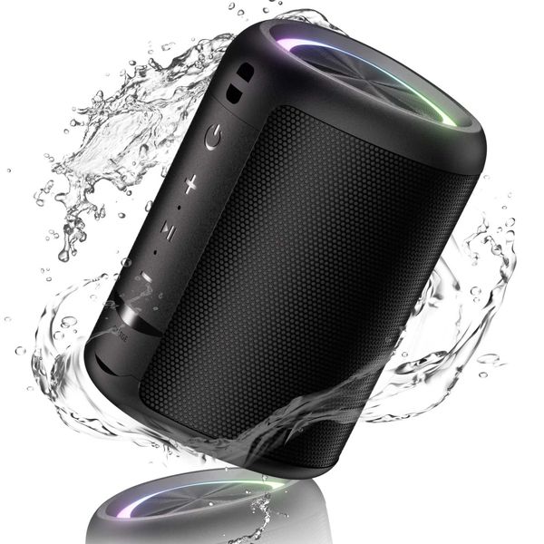 Portable BT Speaker IPX4 Waterproof Speaker with HD Sound Up to 16H Playtime TWS Pairing BT5.3 Portable Wireless SpeaKer Z241224