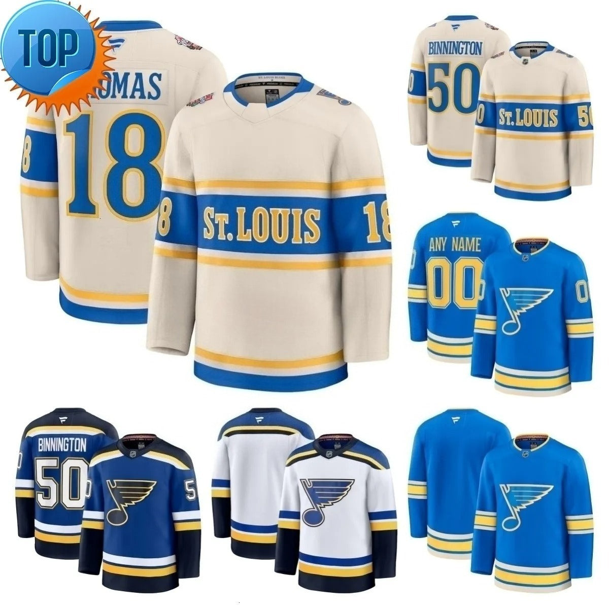 Blues Hockey Jersey Kyrou Pavel Buchnevich Dylans Holloway Robert Thomas Brayden Schenn Jake Neighbours Colton Parayko Philip Broberg Brandon Saad M