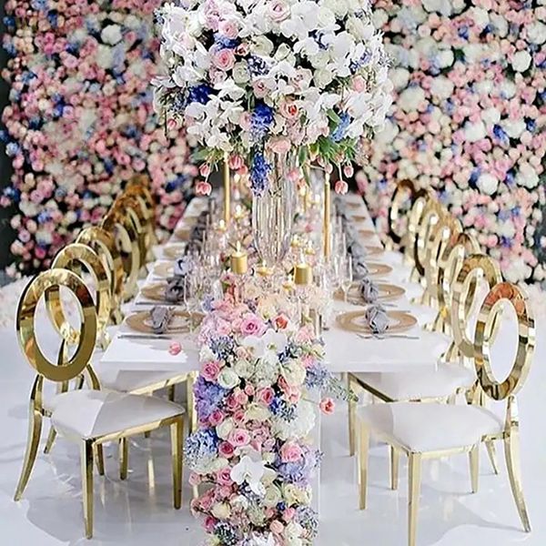 American Style Wholesale Tifany Stainless Steel Wedding Chair Gold Chairs For Events 165