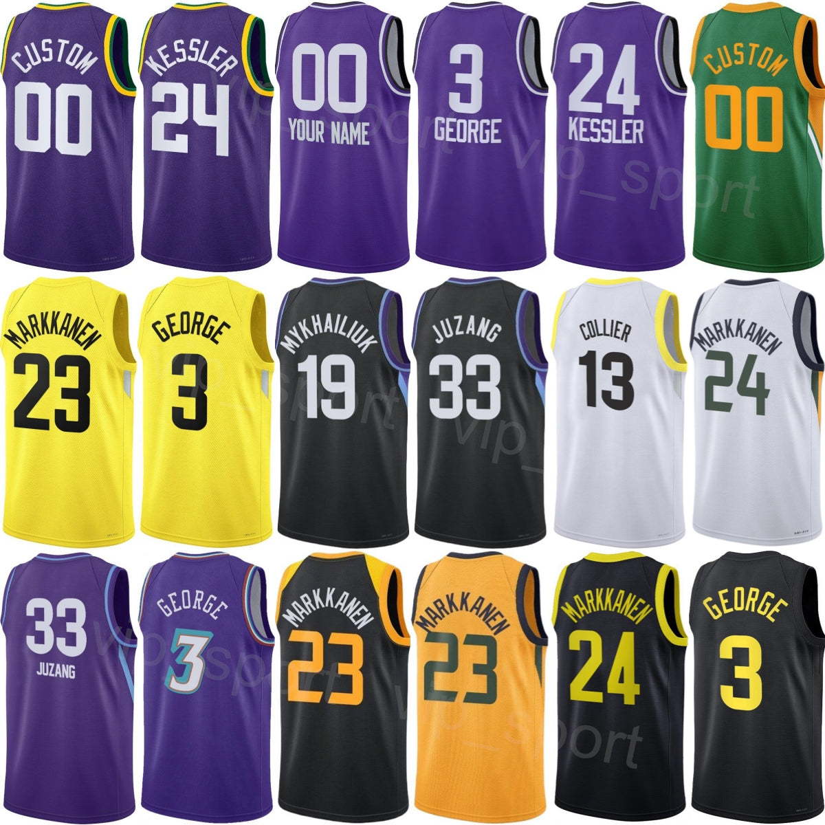 Print Men Basketball Kevin Love Jerseys 42 Jusuf Nurkic 27 Lauri Markkanen 23 Ace Bailey 19 Walter Clayton Jr 13 Kyle Anderson 20 Association Youth
