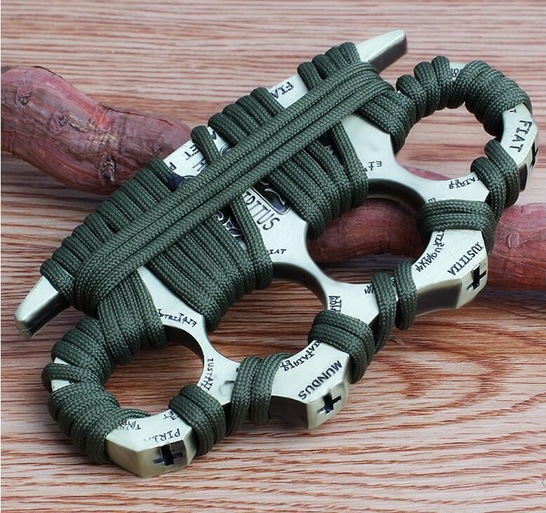 Thickened 11mm Brass Knuckle Four-finger Metal Knuckle Duster 4 Fingers Ring Tiger Weapons Men and Women&#039;s Boxing Buckle Tiger Finger Mens Ring