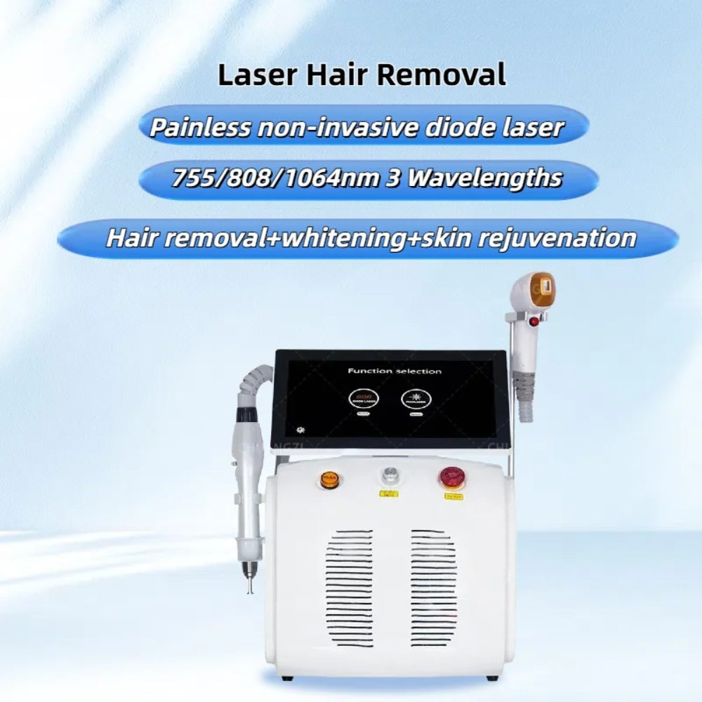 2025 New diode 808nm laser hair removal machine 2-in-1 picosecond tattoo hair removal high-intensity pulse