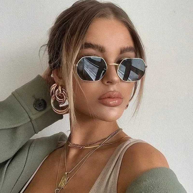 Square Vintage Sunglasses Women Men Fashion Retro Sun Glasses Female Male Mirror Fashion Travel Punk Outdoor Oculos De SolX240920
