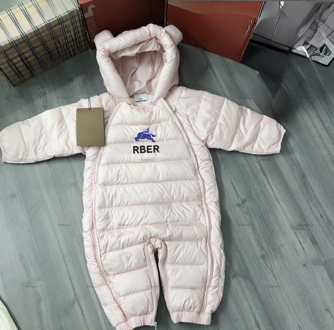 Top newborn Down jumpsuits winter infant bodysuit designer toddler clothes Various styles baby romper gloves and foot covers A378X11N104