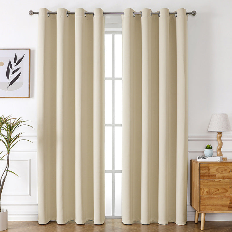 YL-32030 Cross-border high-precision blackout matte cloth finished curtains wholesale curtain