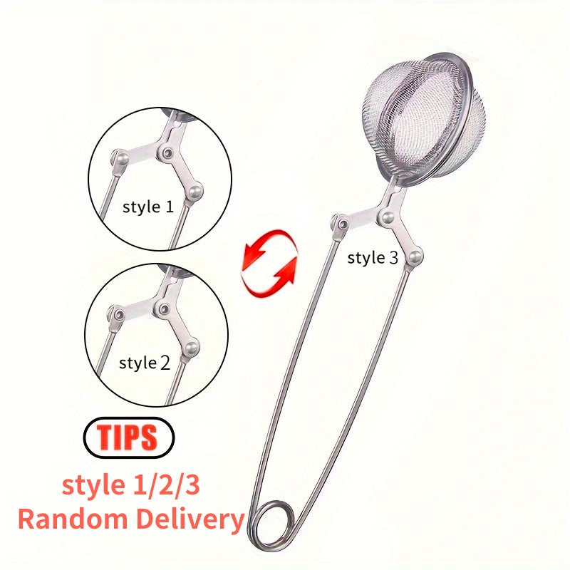 TEMU Stainless Steel Flour Sifter, Sugar Shaker, Creative Tea Strainer Kitchen Tool - Brewing Tea, Stew Spices, Hot Pot Seasoning, Baking & Cooking -