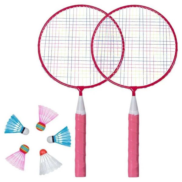 3 ~ 2 anos de raquete infantil de badminton Órgão de raquete dupla leve e de esportes esportivos internos e externos Pais e infantis Gamesw2