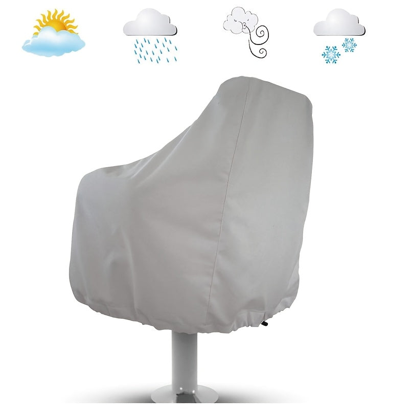 TEMU Boat Seat Cover, Waterproof Floating Bridge Chair Cushion, Oxford Fabric Helm Chair Protector
