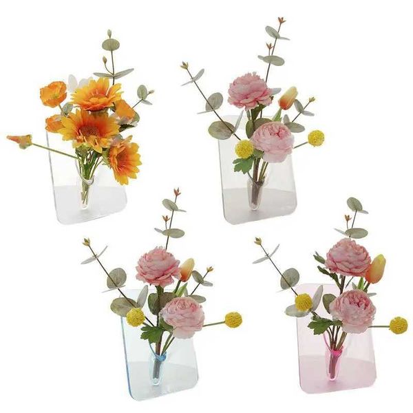 Transparent book flower vase unique acrylic transparent book shaped vase multi-purpose beauty wedding party decoration flower vase X240913
