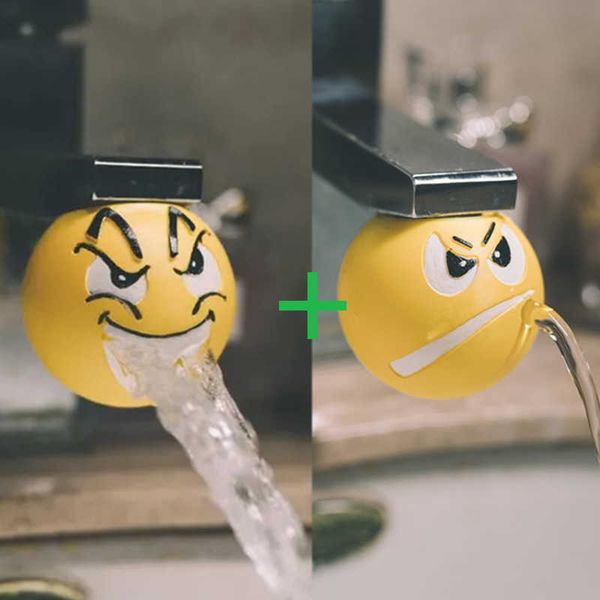 Kitchen Faucets Water Tap Faucet Extender Cartoon Extension Tool Spoof Decompression Artifact Funny Props Extender Summer Bathroom Splash J2