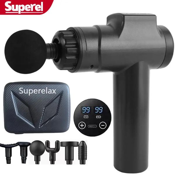 Full Body Massager 99 Gear Massage Gun Back and Neck Massager for Body Electric Massage Gun Fitness Equipment Gym Massage Tool Gun 231214