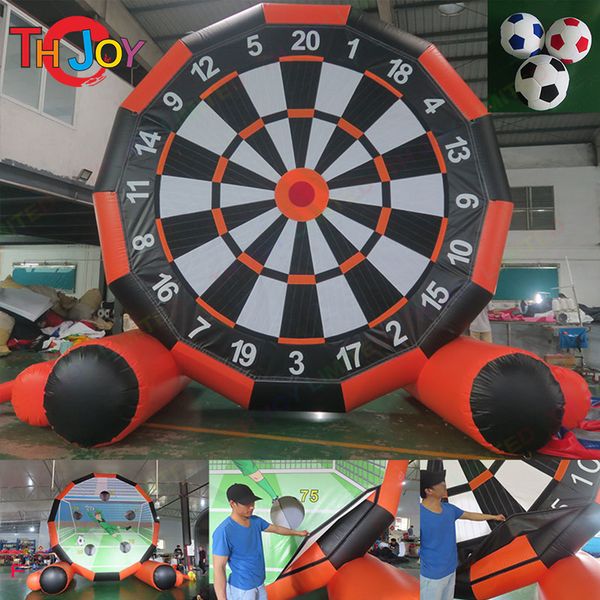 Giant Inflatable Football Dart Board - Double Sided with Blower for Outdoor Carnivals & Games