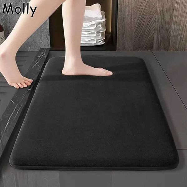 Quick Dry Super Absorbent Bathroom Carpets Soft Memory Foam Floor Rugs Bedroom Toilet Floor Mat Non-Slip Shower Rug Home DecorM240816