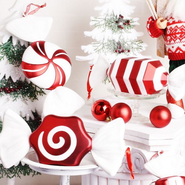Christmas Decorations Christmas Decoration Liquidations Mix Cute Xmas Candy Canes Lollipop Pendant Christmas Tree Wedding Home Decorations 2