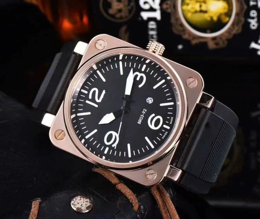 Wristwatches Quartz Men&#039;s Top Brand Watch Bell Watch Rubber Multifunctional Waterproof wristwatch Diver Sports Clock Reloj Watches