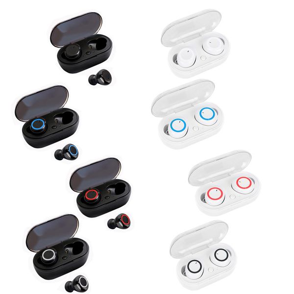 Y50 TWS Earphones Wireless Bluetooth 5.0 Headphones Touch Control 9D Stereo Headsets with Microphone Sport Earbuds with LED Display With Ret